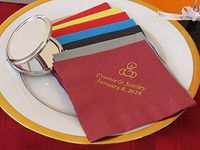 lot 225 beverage napkins personalized wedding napkins custom printed baby shower napkins briday shower custom favors