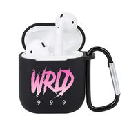 PORTOWN Juice Wrld Airpods Case Cover Silicone Protective Skin for Airpod Case 2&1(B-Black)