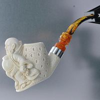 Meerschaum Wise Buddha 1/4 Bend by Paykoc M99021