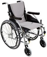 Karman S-ERGO115F18S-E Wheelchair with Elevating Legrest, Pearl Silver, 18" x 17", 25 Pound