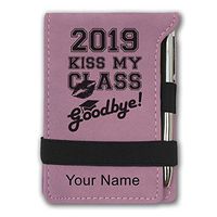 Mini Notepad, Kiss My Class Goodbye 2019, Personalized Engraving Included (Pink)