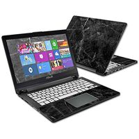 Mightyskins Skin Compatible with Asus Flip Q302la 13.3" Wrap Cover Sticker Skins Black Marble