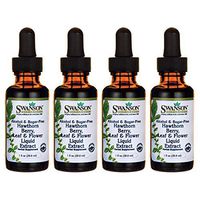 Swanson Hawthorn Berry Leaf & Flower Liquid Extract (Alcohol-Free) 1 fl Ounce (29.6 ml) Liquid (4 Pack)