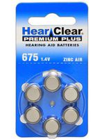 HearClear Hearing Aid Batteries Size 675 (60 Batteries)
