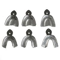 Zgood 6Pcs/kit Stainless Steel Impression Teeth Tray Autoclavable