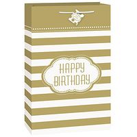 Large Golden Birthday Gift Bag