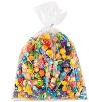 Clear Plastic Cellophane Bags with Twist Ties Pack of 200 1.5 Thick 8" x Mil" Cello Bags for Candies Nuts Small Gifts