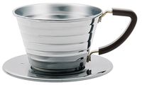 Kalita # #04021 Stainless Steel Wave 155 Coffee Dripper, Size