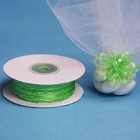 Tableclothsfactory 1/8" Pull Ribbon-Apple Green