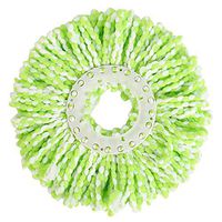 Spinning Mop,Spinning Mops Head Microfiber Refill Magic Rotating 360° Mop for Cleaning(Green White)