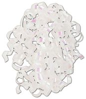 White Curly Bows, 1/4" Wide x 36" Long, 12 Strands (24 Bows) - BOWS-CSWL-WHT