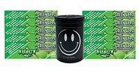 Herb Airtight Container Fresh Kettle with Juicy Jay's Green Apple 1.25 Flavored Hemp Rolling Papers 10 Count DC Crafts Nation- Happy Face