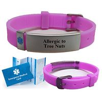 Allergic to Tree Nuts Medical Alert ID Bracelet