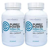 Purely Power Fish Oil: A Superior Fish Oil with Omega 3 Fatty Acids, EPA and DHA, Burpless 1000mg Softgels, 120ct