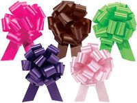 Fashion Assortment 5.5" Pull Bows Set of 5 Beauty, Chocolate, Citrus, Pink, Purple