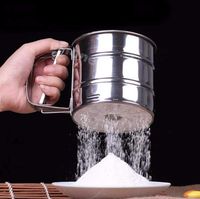 BIRD WORKS Stainless Mechanical Flour Sugar Icing Mesh Sifter Shaker Baking Kitchen Tool-P101