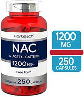 NAC N Acetyl Cysteine 1200mg | 250 Capsules | Non-GMO, Gluten Free Supplement | by Horbaach