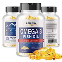 Omega 3 Fish Oil 2,000mg - Pharmaceutical Grade. 1000mg EPA 500mg DHA. Burpless Capsules with No Fishy Aftertaste. All Natural, Organic, Non GMO, Gluten Free (90 Softgels)