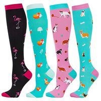 Compression Socks Women 20-30 mmHg, Cute Animal Compression Stocking for Nures, Flight Travel, Pregnancy Maternity,Running. Funny, Novelty, Crazy Compression Stocking…