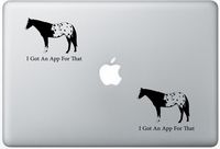 I Got An App For That Appaloosa Horse Decal PetsAffectionLaptop1513 Set Of Two (2x) , Dog Decal , Sticker , Laptop , Ipad , Macbook