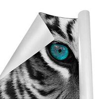 Gift Wrapping Paper Roll Black and White Tiger for Birthday,Holiday,Wedding,Baby Shower Gift Wrap - 3Rolls - 58inch x 23inchPerRoll
