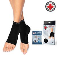 Doctor Developed Copper Foot Sleeves/Plantar Fasciitis Socks (Pair) and Doctor Written Handbook -Guaranteed Relief for Plantar Fasciitis, Heel Support & Ankle Conditions (L)