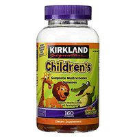 Kirkland Signature Childrens' Complete Multivitamin Gummies 160 Count (Orange, Cherry, and Green Apple)