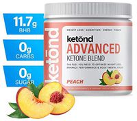 Ketond Advanced Ketone Supplement — Best Ketone Weight Loss Supplement — Peach (15 Servings)