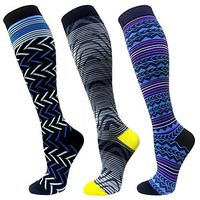 Compression Socks For Men & Women-3 Pairs,15-30mmHg is Best For Running,Athletic,Medical（S/M)