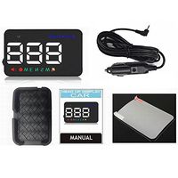 YICOTA HUD Car LED Head-Up Dual Display System 3.5" GPS Navigation Clear Data Reflector Projector for All Cars (A5)