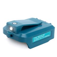 Elefly Replacement ADP05 USB Battery Power Source Charger Adapter with 2 USB Ports and LED Light Fast Charging Converter for ADP05 Makita 18V LXT Lithium-Ion Battery