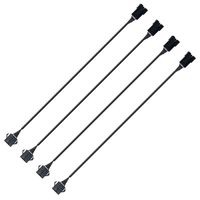 LYLLA 4 Pcs 90cm Extension Cable Wire Cord Set for LED Glow Light Multi-color Neon Strip