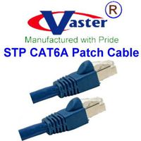 100 Ft, STP CAT6a 600-MHz Stranded Patch Cable,