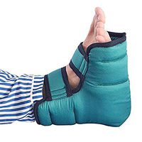 XIHAA Heel Cushion Protectors Pressure Relieving Heel Protector,Pressure Sore and Heel Ulcer Relief,Breathable Double Filled Moisture Wicking Core Green (1 Pair)