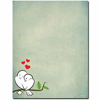 Love Birds Letterhead Laser & Inkjet Printer Paper, 25 pack