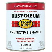 RUST-OLEUM 7763504 Carnvl Red Stoprust Qt