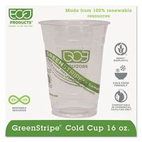 ECOEPCC16GS - GreenStripe Renewable amp; Compostable Cold Cups - 16oz.