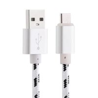 Type C Cable, Gotd 2M 2A Braided Aluminum USB-C USB 3.1 Type C Data&Sync Faster Charger Cable Cord for Google Pixel XL (White)