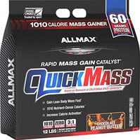 ALLMAX Nutrition QuickMass Rapid Mass Gain Catalyst, Peanut Butter Chocolate, 12 lbs