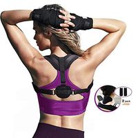 Sodhue Posture Corrector for Women and Men,Upper Back Brace, Bonus Free Neck Brace,Adjustable Back Straightener for Clavicle Support,Providing Pain Relief from Neck Back Shoulder(Black)