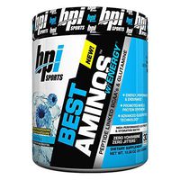 BPI Sports Best Aminos with Energy Peptide Linked BCAAs and Glutamine, ICY Blue Raz, 10.58 Ounce
