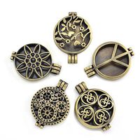 Diffuser Locket Pendants for Aromatherapy Essential Oil Necklace DIY Jewelry Making