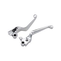 2X Chrome Brake Clutch Hand Levers Fit Harley Davidson Dyna XL Sportster 883 1200 Softail Fat Boy Road King