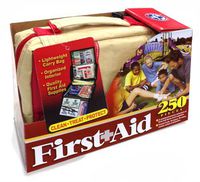 Be Smart Get Prepared First Aid Kit, 250 Pieces for Home, Outdoors, Travel. Easy to Store and Organized for Quick Reference