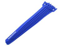 Monoprice Hook & Loop Fastening Cable Ties 9inch, 10pcs/Pack - Blue