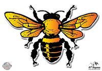 Honey Bee Cute - 5" Vinyl Sticker - For Car Laptop I-Pad - Waterproof Decal
