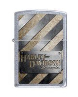 Zippo Harley-Davidson Metal Striped Street Chrome Pocket Lighter