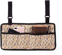 HNYG 5 Pockets Wheelchair Bag for Keys, Wallet and Phone, Durable Wheelchair Storage Case, Frame Walker Pouch, Mobility Scooter Side Bag