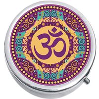 Colorful Ohm Medicine Vitamin Compact Pill Box