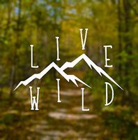 CCI Live Wild Wanderlust Decal Vinyl Sticker|Cars Trucks Vans Walls Laptop| White |5.5 x 4.25 in|CCI891